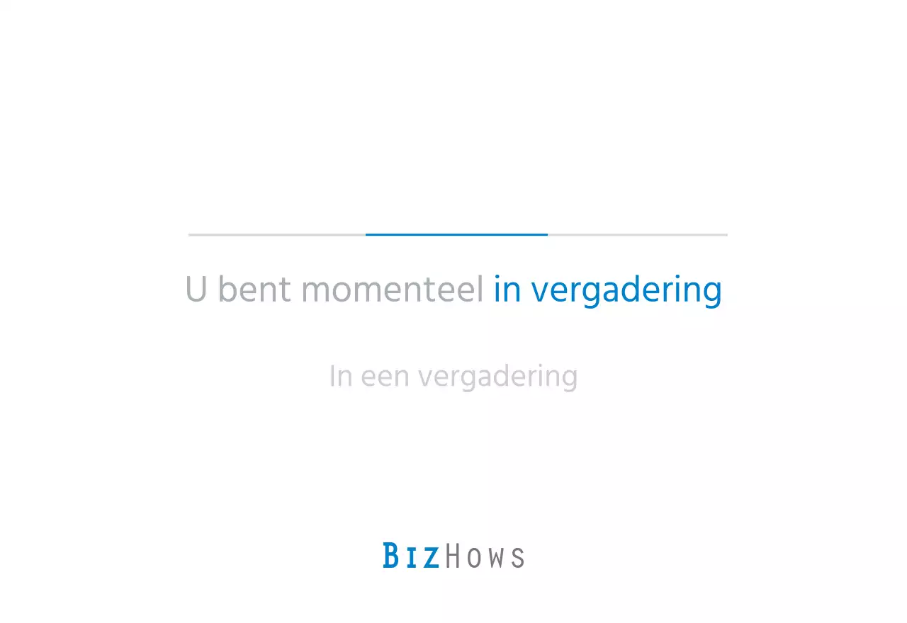 Witte en eenvoudige bureaukalender