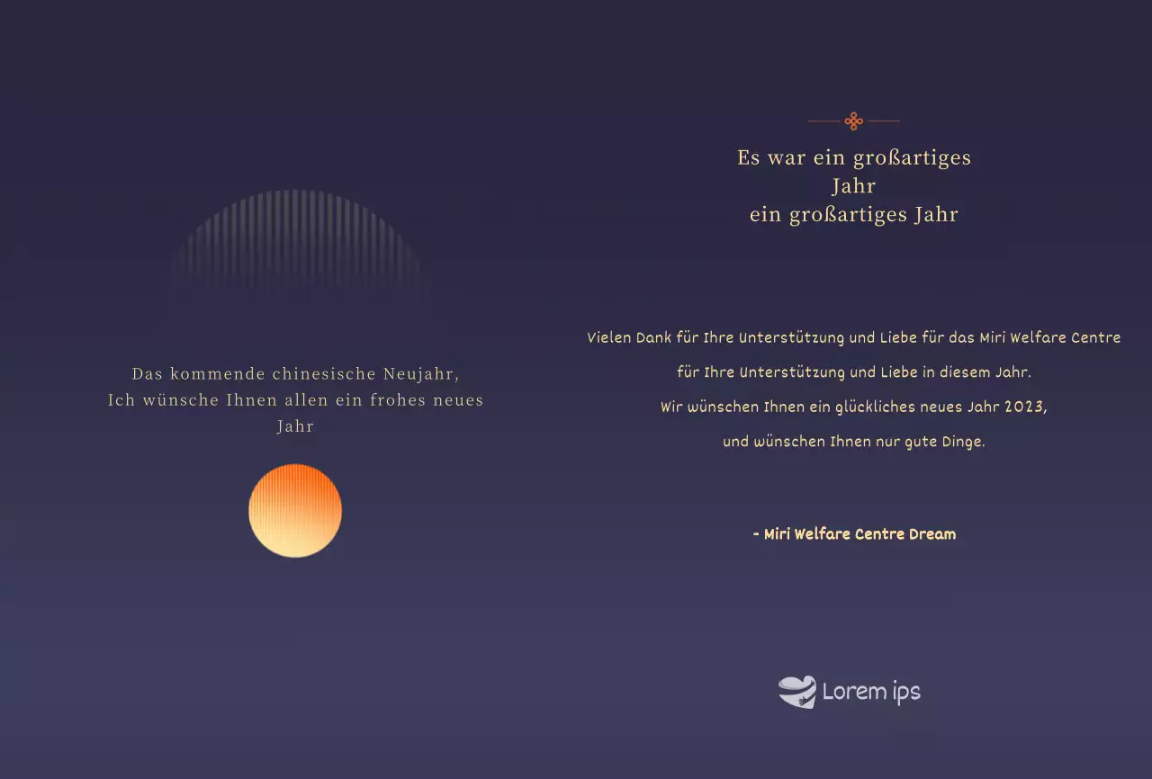 Beruhigende Sonnenaufgang Illustration Neujahrsgrußkarte