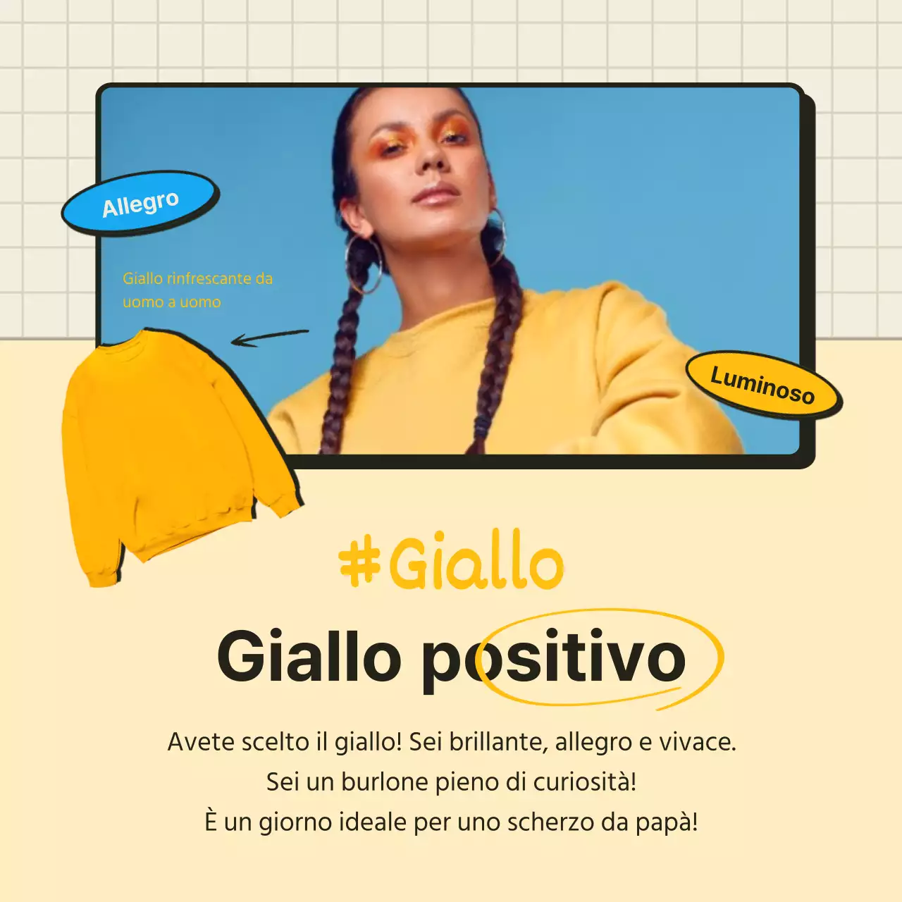 Il test psicologico dei colori delle magliette arancioni e beige