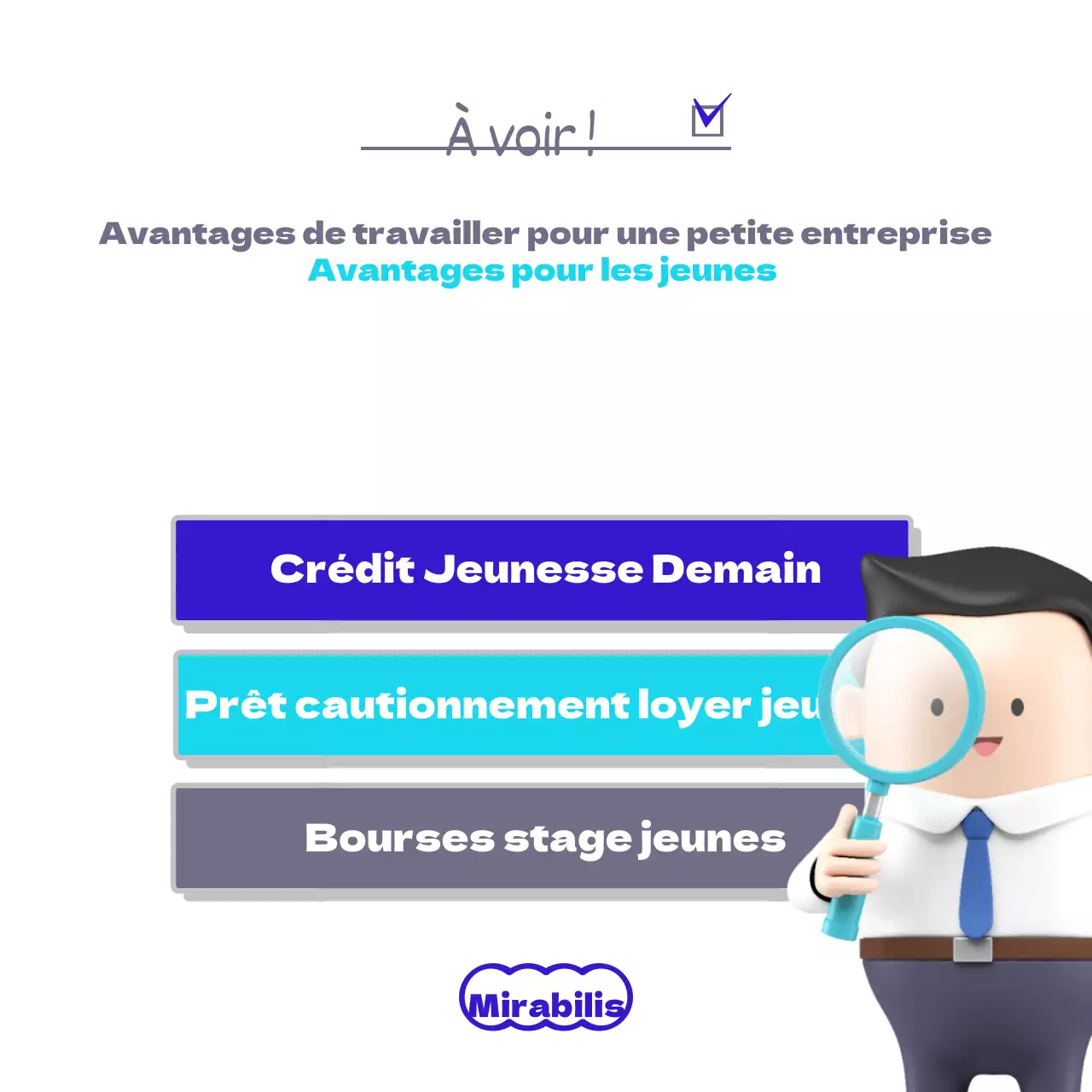 Avantages pour l'emploi des jeunes