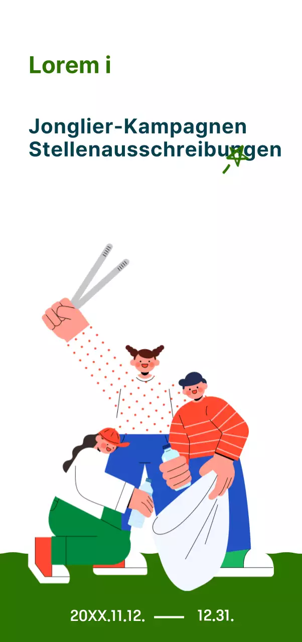 Ein Kampagnencover mit einer geschmackvollen Illustration