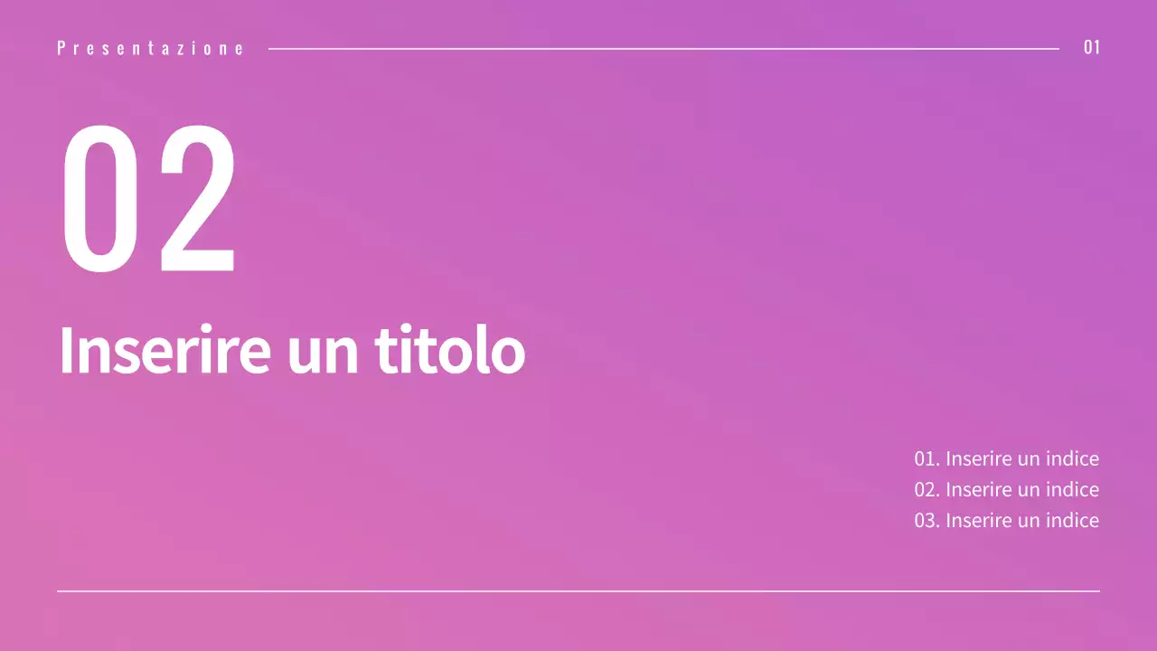 Presentazione di diversi layout con concetti grafici a gradiente rosa