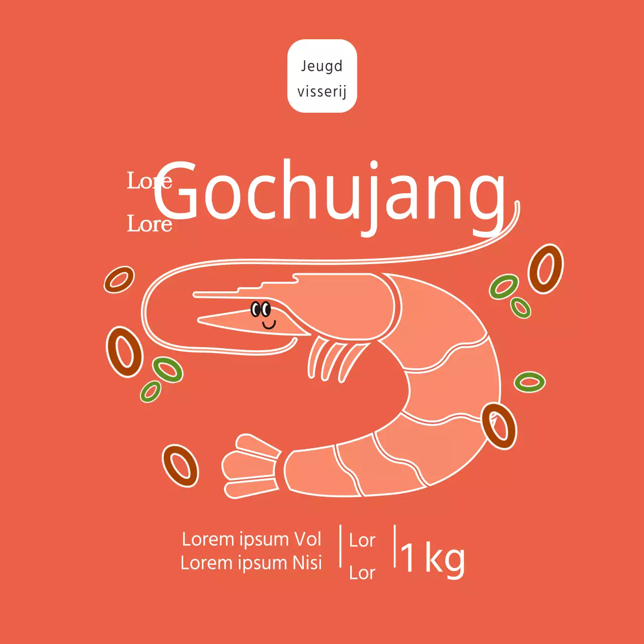 Zeevruchten Zoetzure garnalenpasta