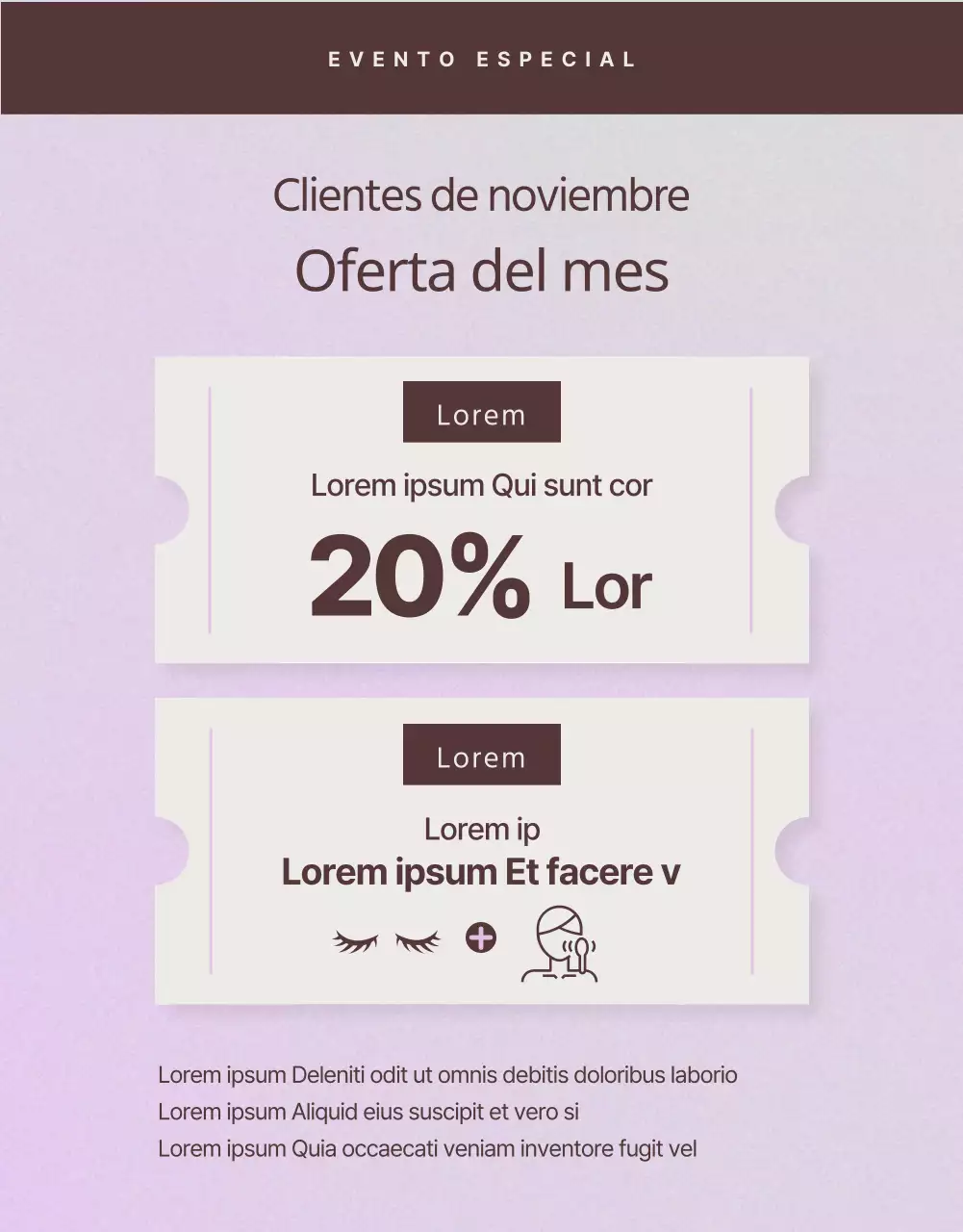 Guía para unas sencillas extensiones de pestañas malva y marrón