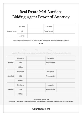 Black Professional Real Estate Document