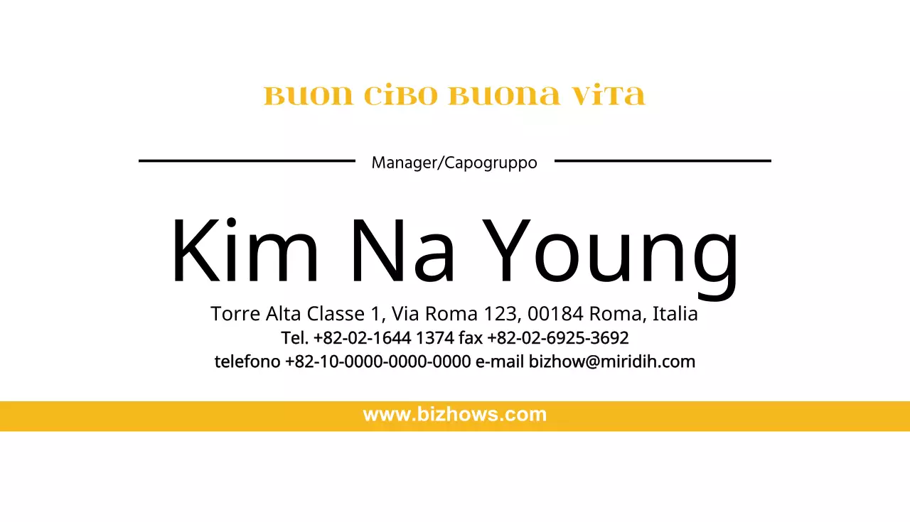 Buon cibo buona vita