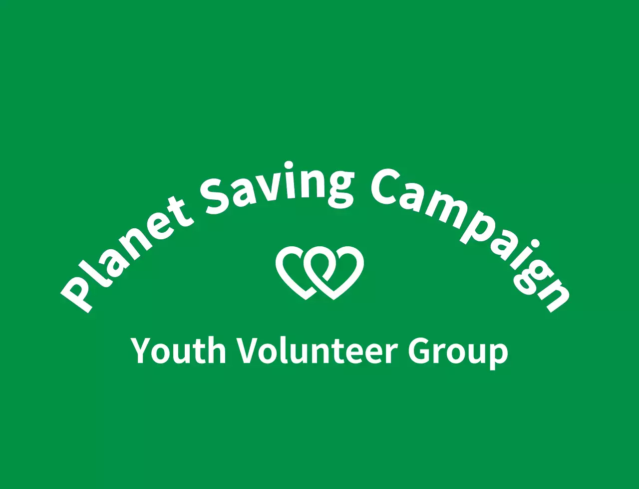 A clean service organization symbol logo style in light green and navy blue for a global environmental campaign organization.