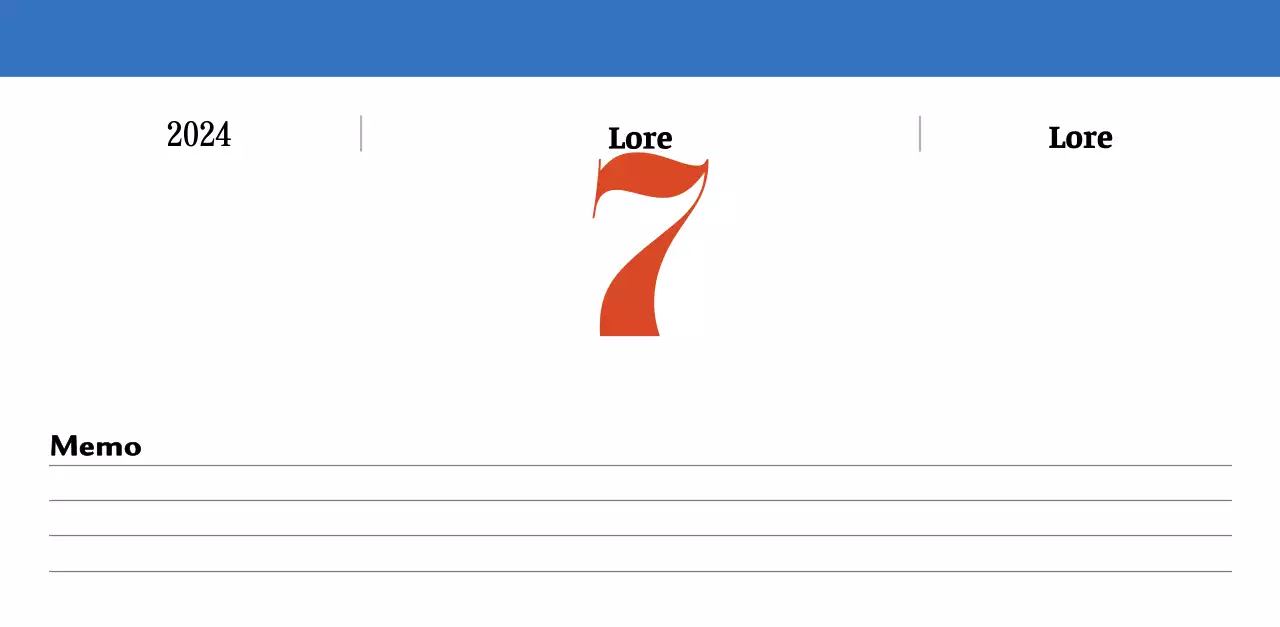 Retro concept nostalgiekalender in rood en blauw