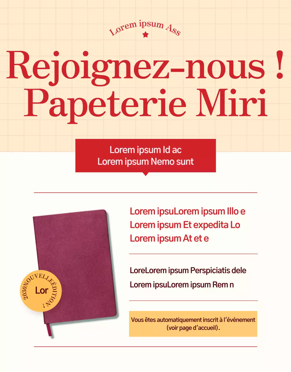 Voici un agenda mignon et vintage avec un toucher de nacre rose.