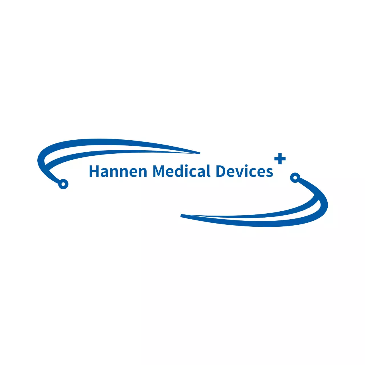 Logo doanh nghiệp y tế hiện đại màu xanh