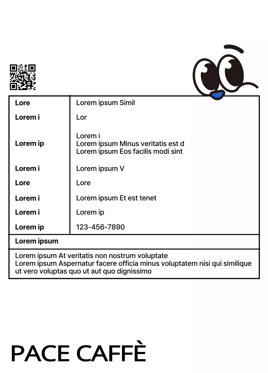 Chicchi di caffè design carino con illustrazioni di carattere tazza di caffè blu e rosso