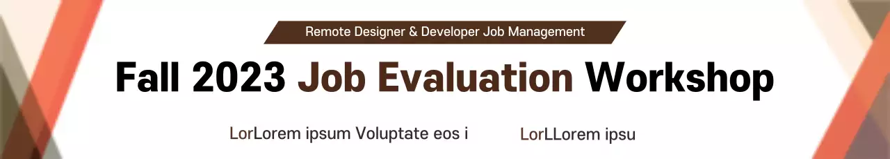 Banner de convite para workshop de trabalho moderno marrom