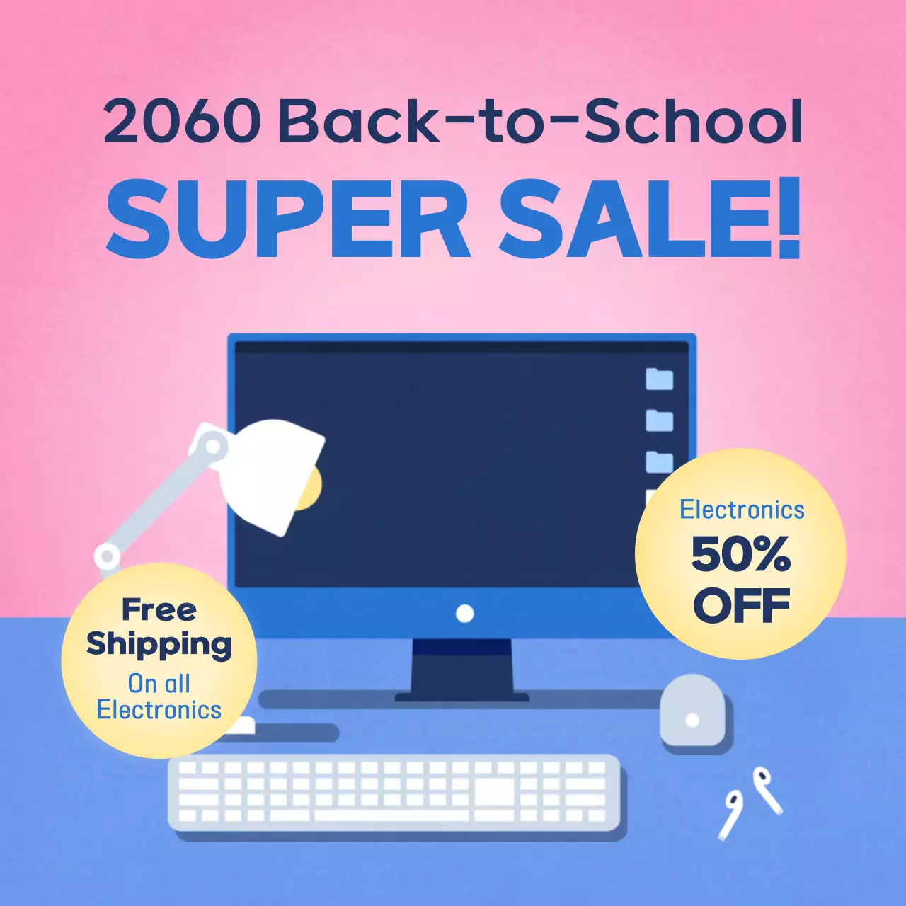 Back-to-School Electronics Sale Instagram Post