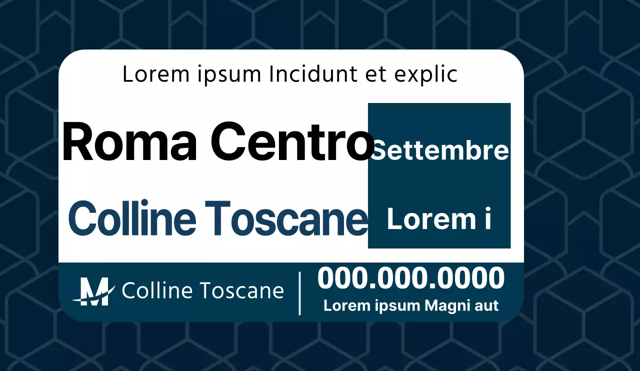 Progettare un annuncio di vendita leggibile con un motivo poligonale