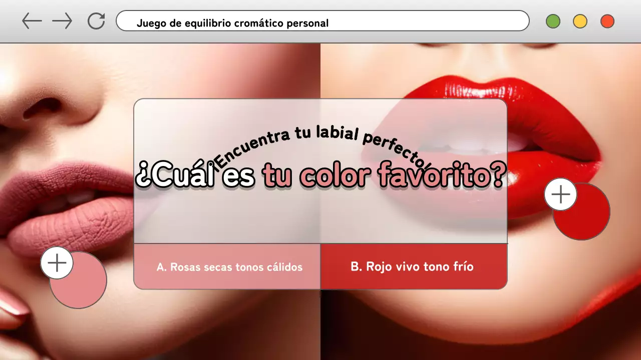 Cyber personal color marketing balance game anuncio en gris y rosa