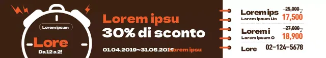 Sconto sul pranzo_Banner a basso prezzo