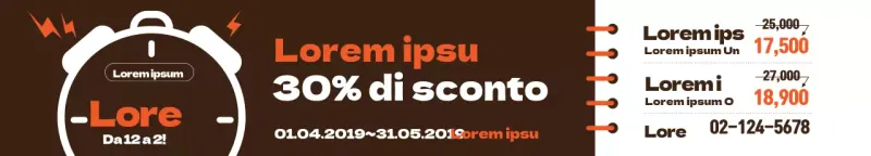 Sconto sul pranzo_Banner a basso prezzo