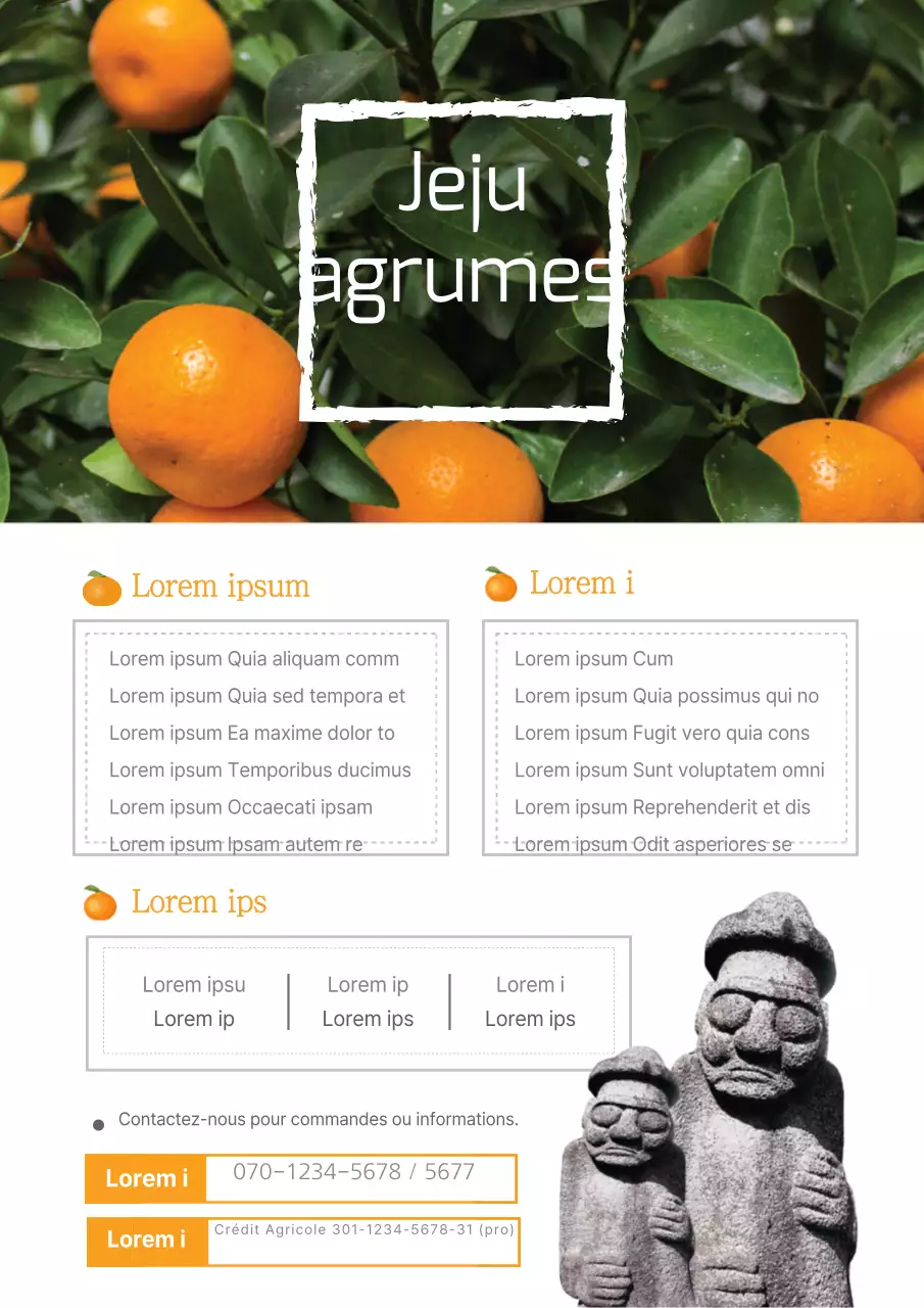 Dépliant promouvant les produits de la ferme des fraises