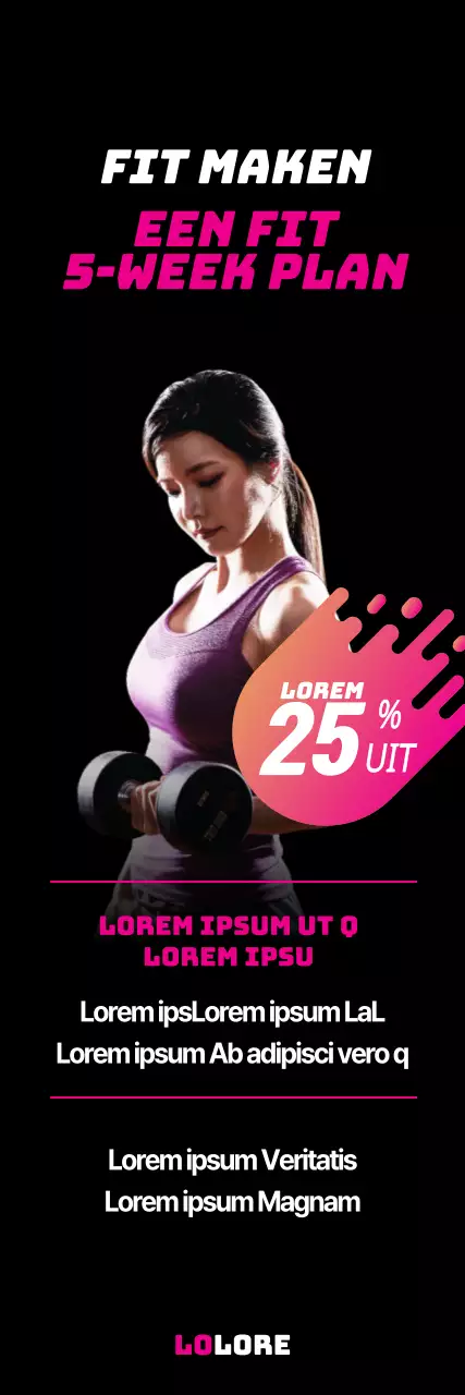 5 weken om te passen