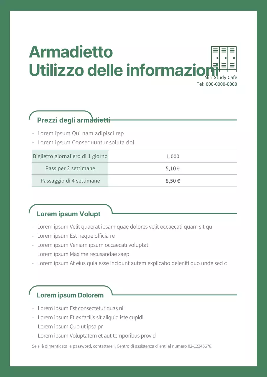 Il design verde e pulito del caffè studio