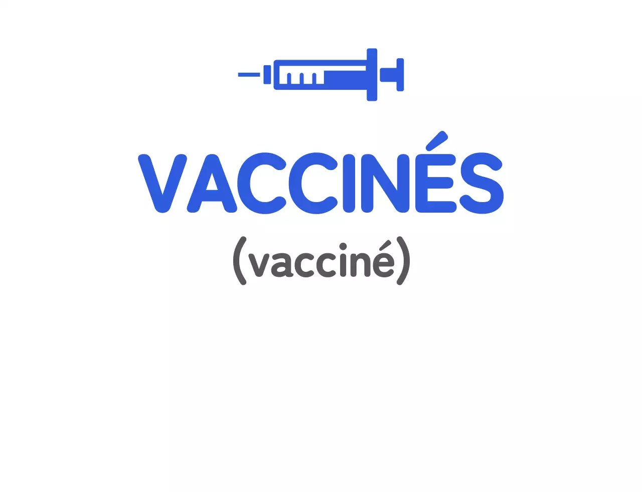 T-shirt bleu de vaccination