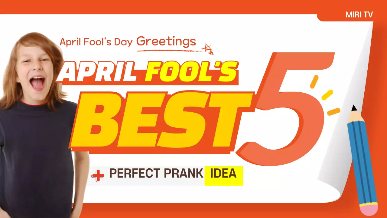 Pengumuman Prank Lucu Bertema Oranye di YouTube Thumbnail