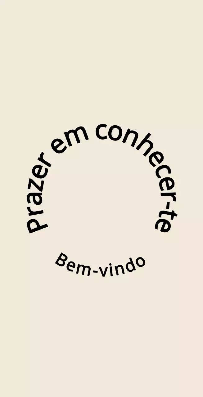Estilo de texto simples e emotivo em castanho claro e preto