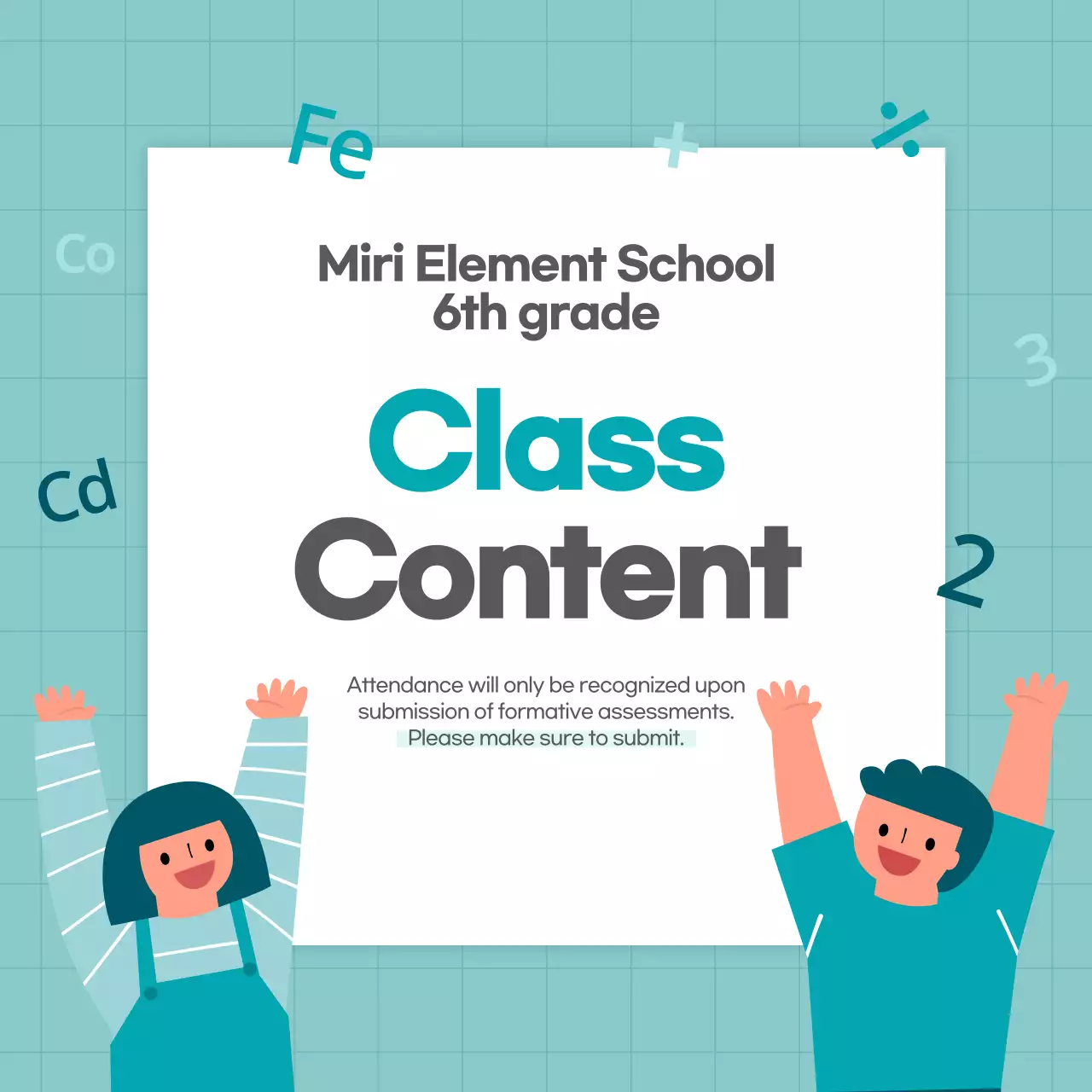 Pink Simple School Notice Instagram Post