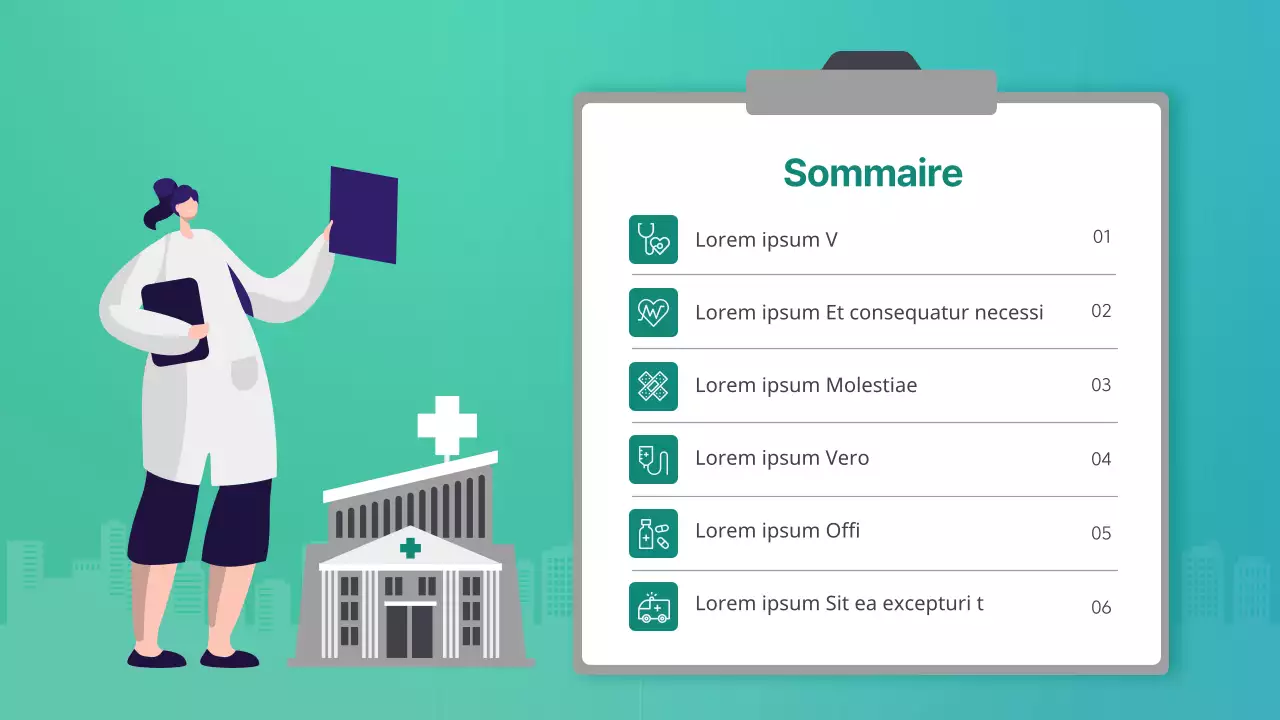Présentation d'une classe d'infirmières mettant en valeur des illustrations vertes