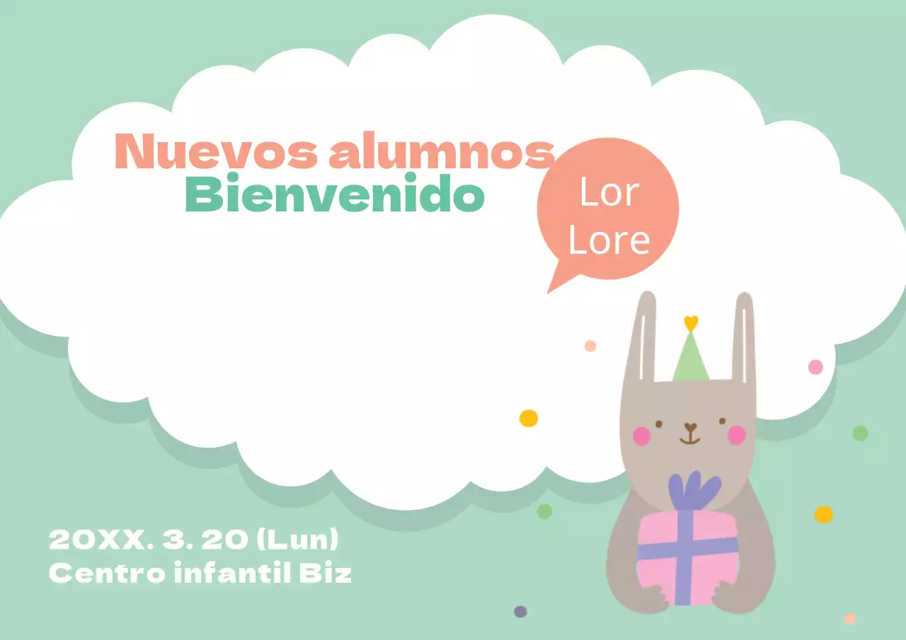 Bienvenida a los nuevos estudiantes