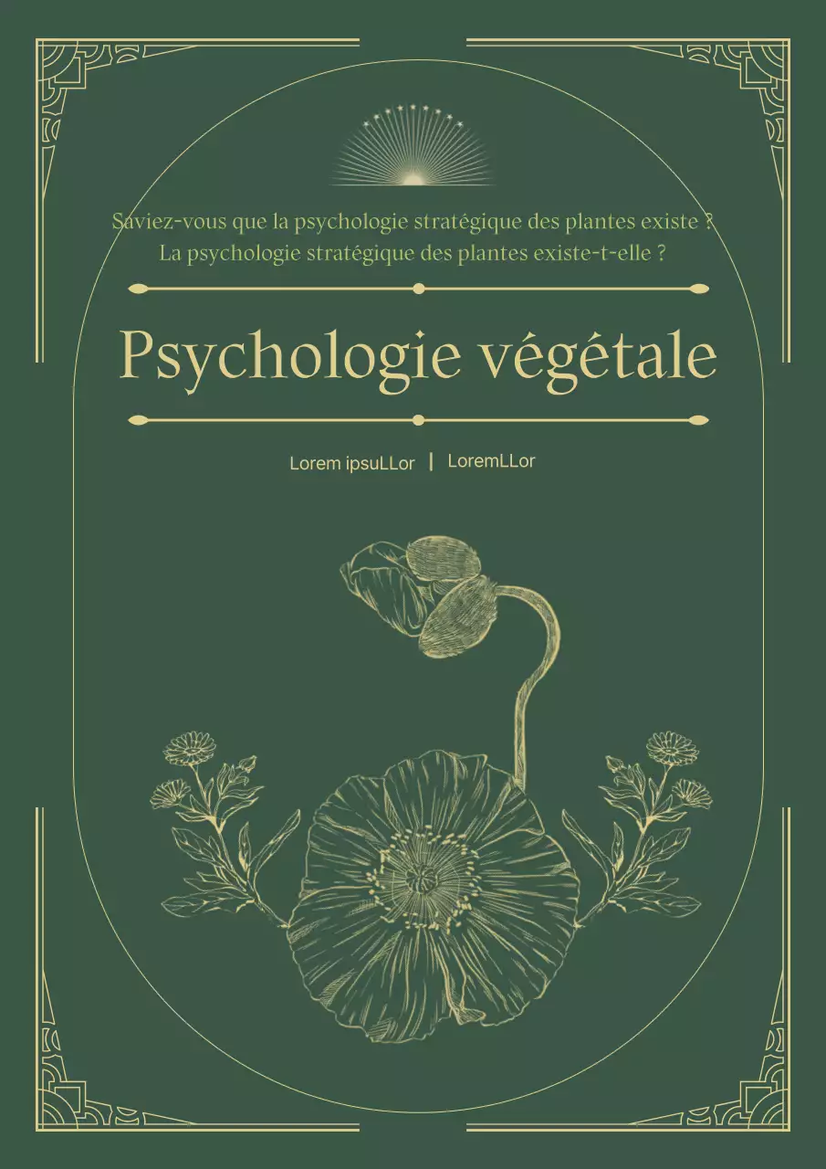 Informations botaniques dans un concept de crayon vert