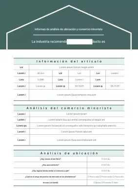 Informe de análisis comercial de la ubicación de la propiedad Turquesa