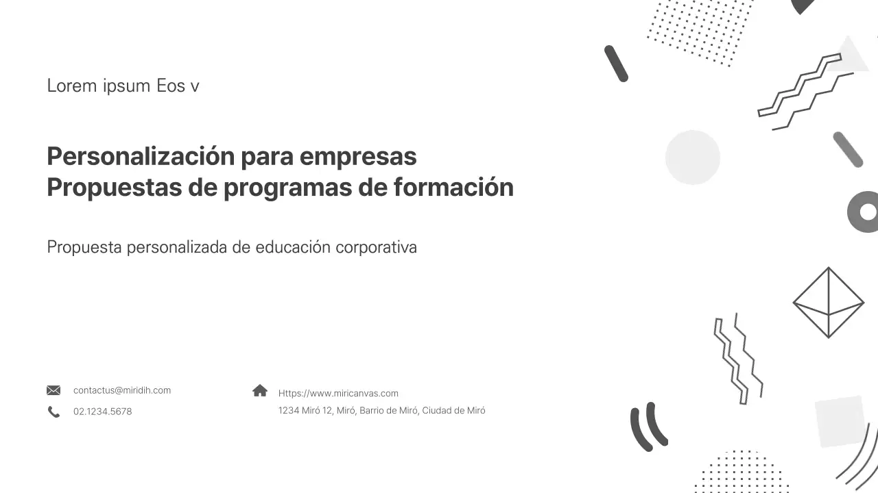 Propuesta de programa de formación a medida para empresas PPT by Grayton