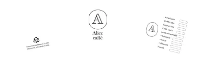 Semplice portabicchieri con logo del caffè
