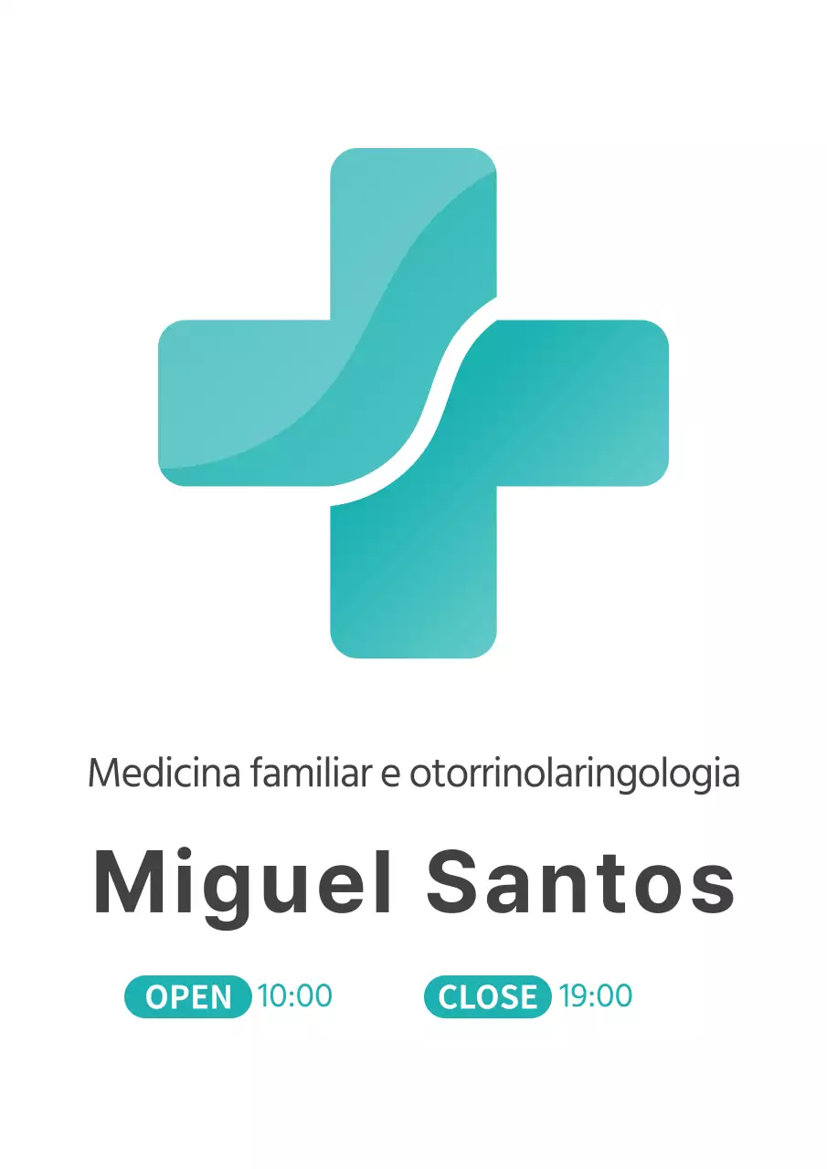 Sinal de logótipo de medicina familiar de estilo simples em menta e preto