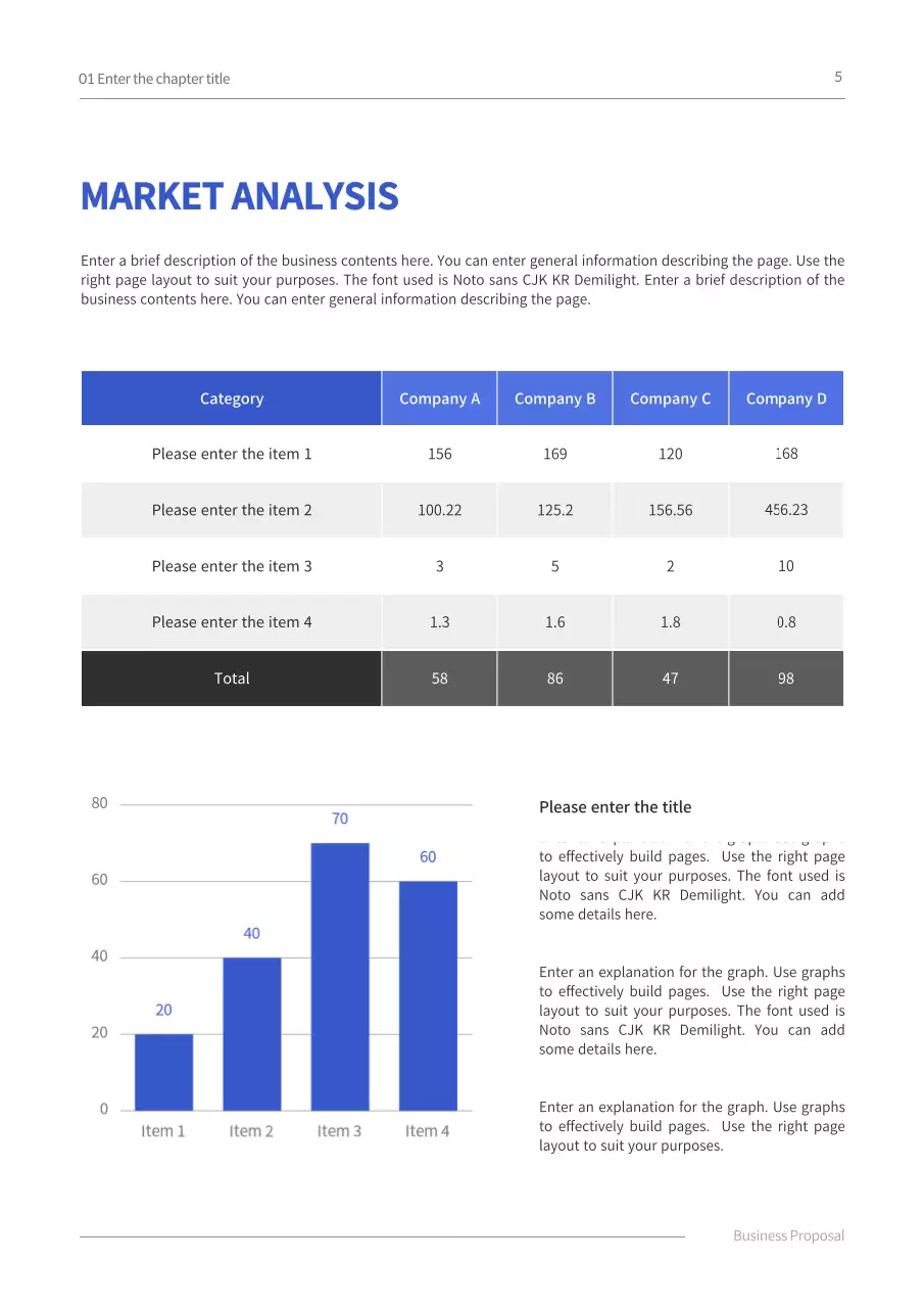 Blue Modern Business Proposal Document