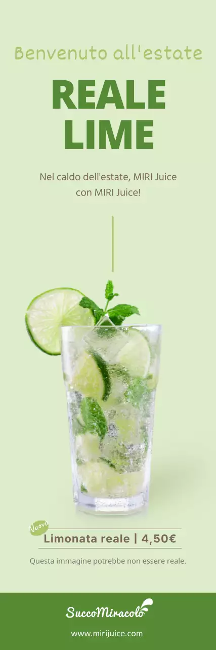 Striscione verde estate Limeade