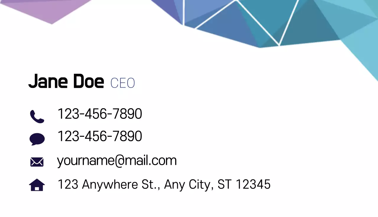 Blue Modern Business Card