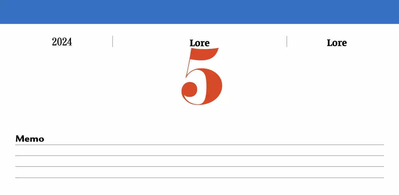 Retro concept nostalgiekalender in rood en blauw