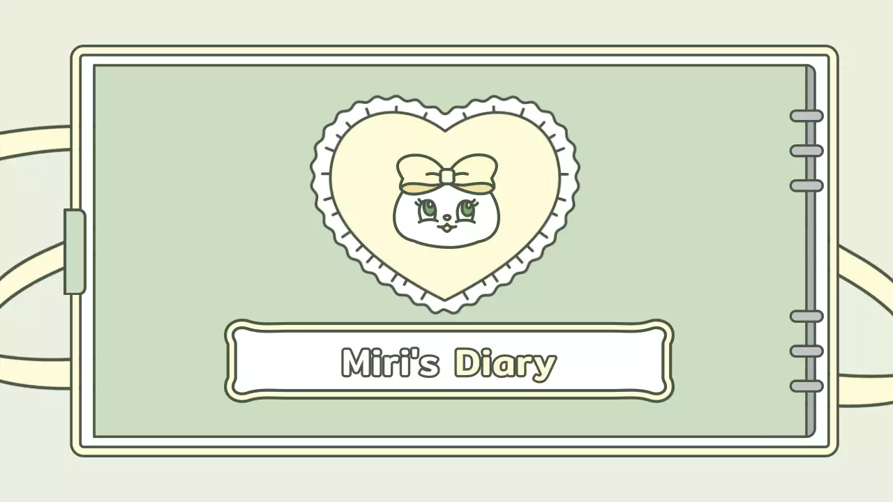 Blue Simple Diary Planner Presentation