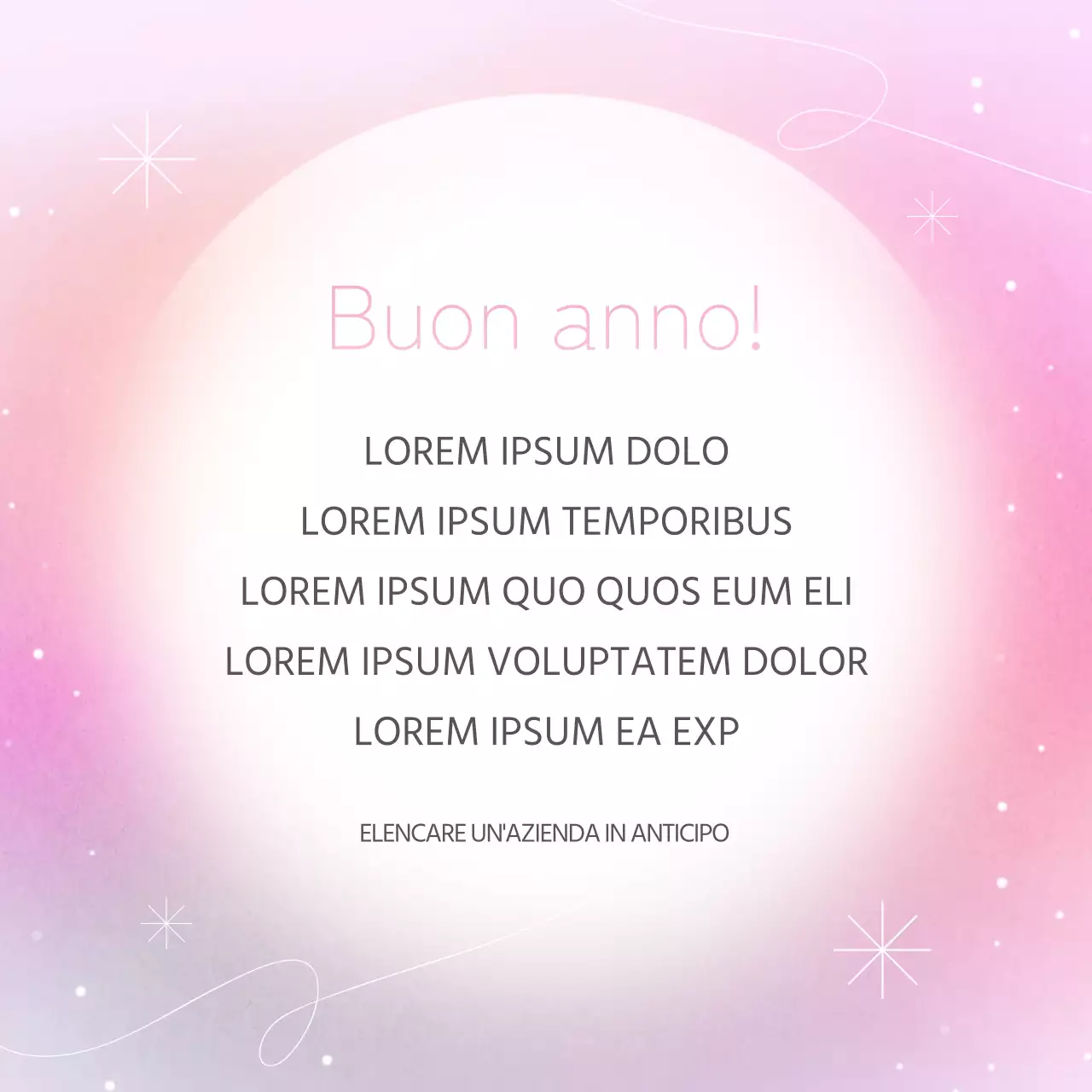 Auguri di Capodanno glitterati con sfondo sfumato