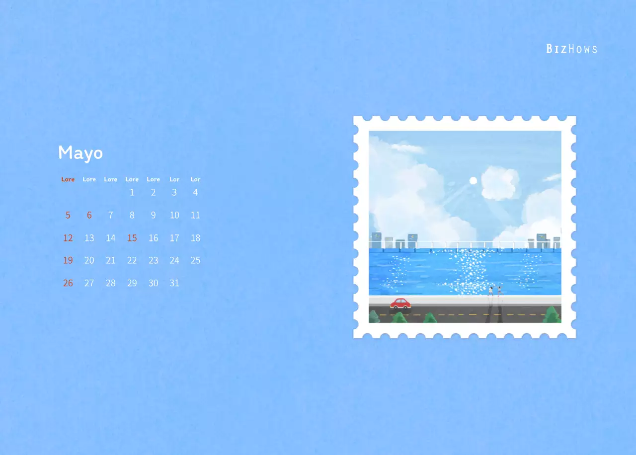 Ilustraciones de sellos con un concepto cálido