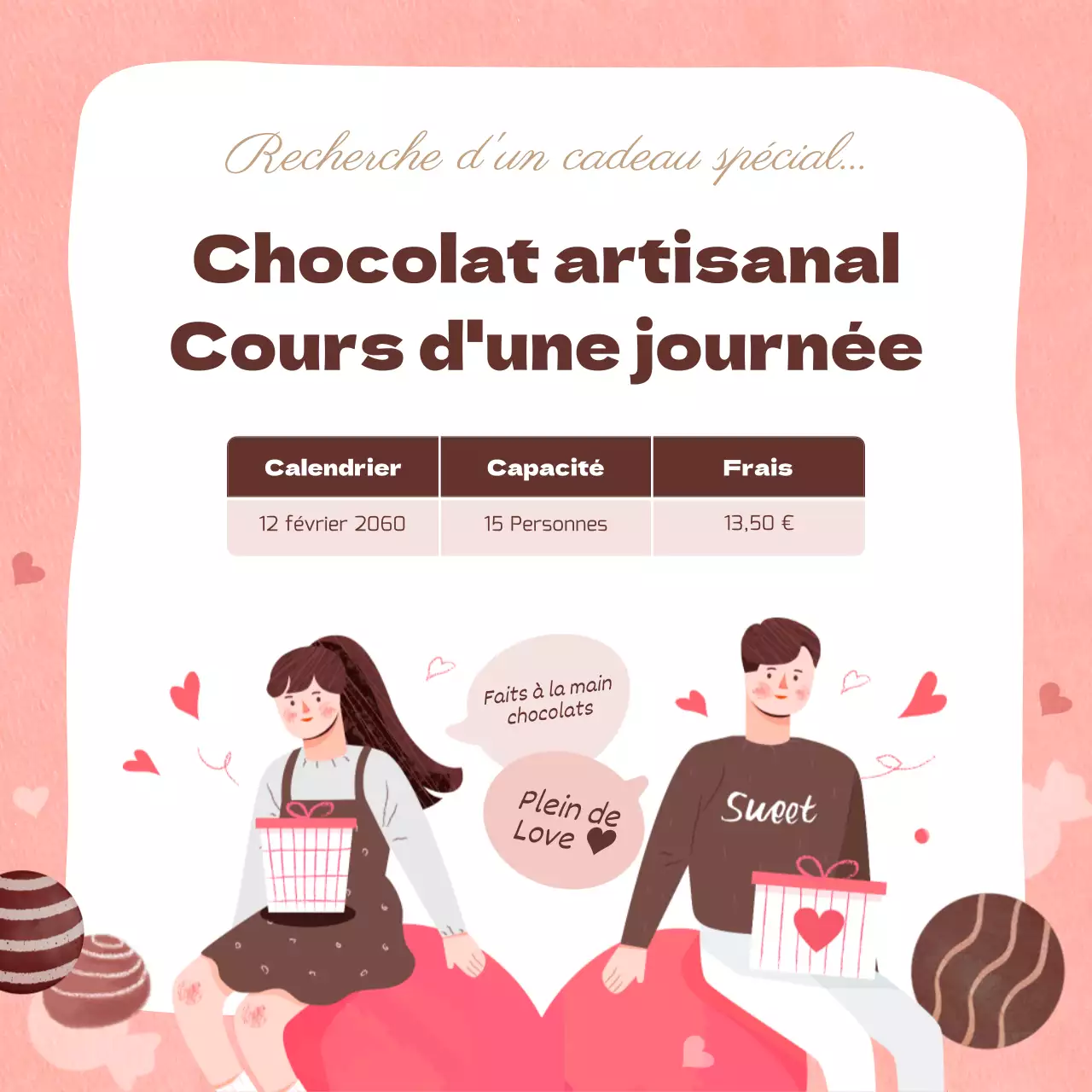 Thème de la Saint-Valentin avec tonalité rose, concept de dessin à la main mignon et chaleureux