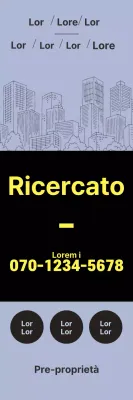 Annunci immobiliari in viola