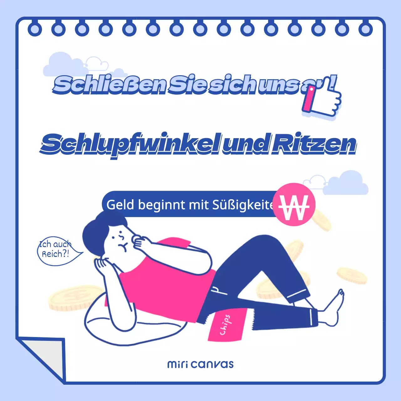 Blaue Zimmerecke Finanzen Illustration Bild