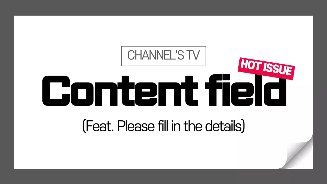 Grey Modern Tv Announcement YouTube Thumbnail