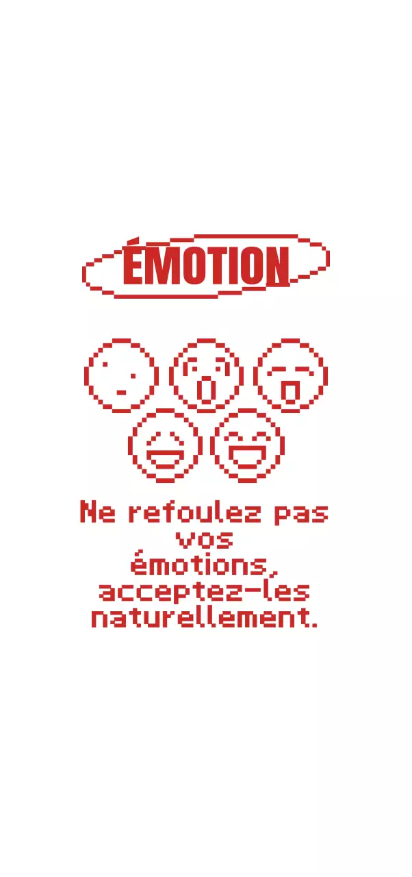 Conçu avec des illustrations de points mignons et un fond rouge