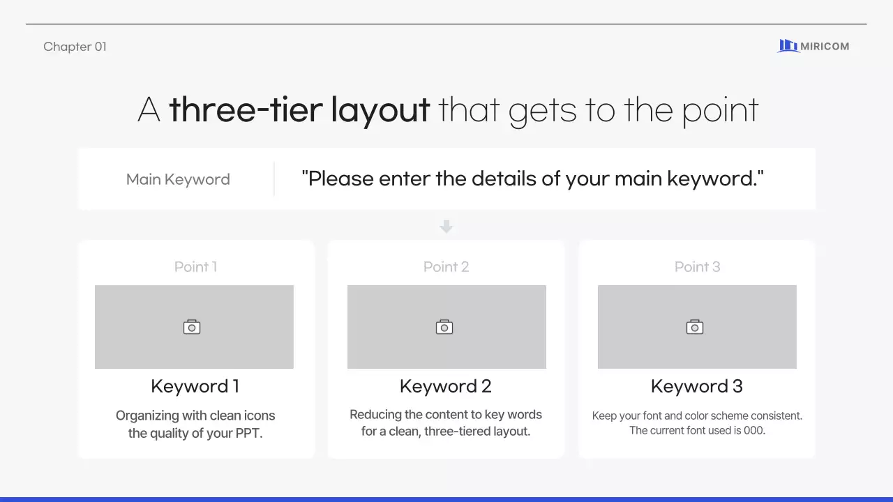 Simple, clean corporate proposal in blue gray