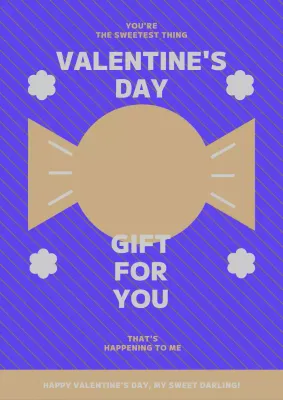 White Day in purple and brown