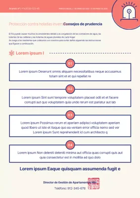 Sencillas señales de colores pastel para prevenir las heladas invernales